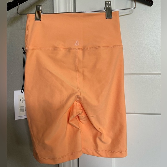 NEW Revolve WeWoreWhat Lace Up Biker Short Orange XS - Picture 3 of 7